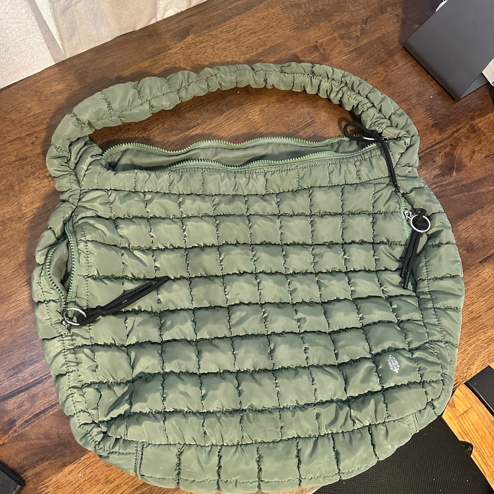 FP Movement by Free People Green Quilted Tote